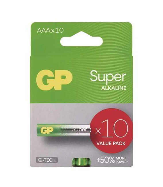 Baterie AAA (R03) alkalická GP Super 10ks
