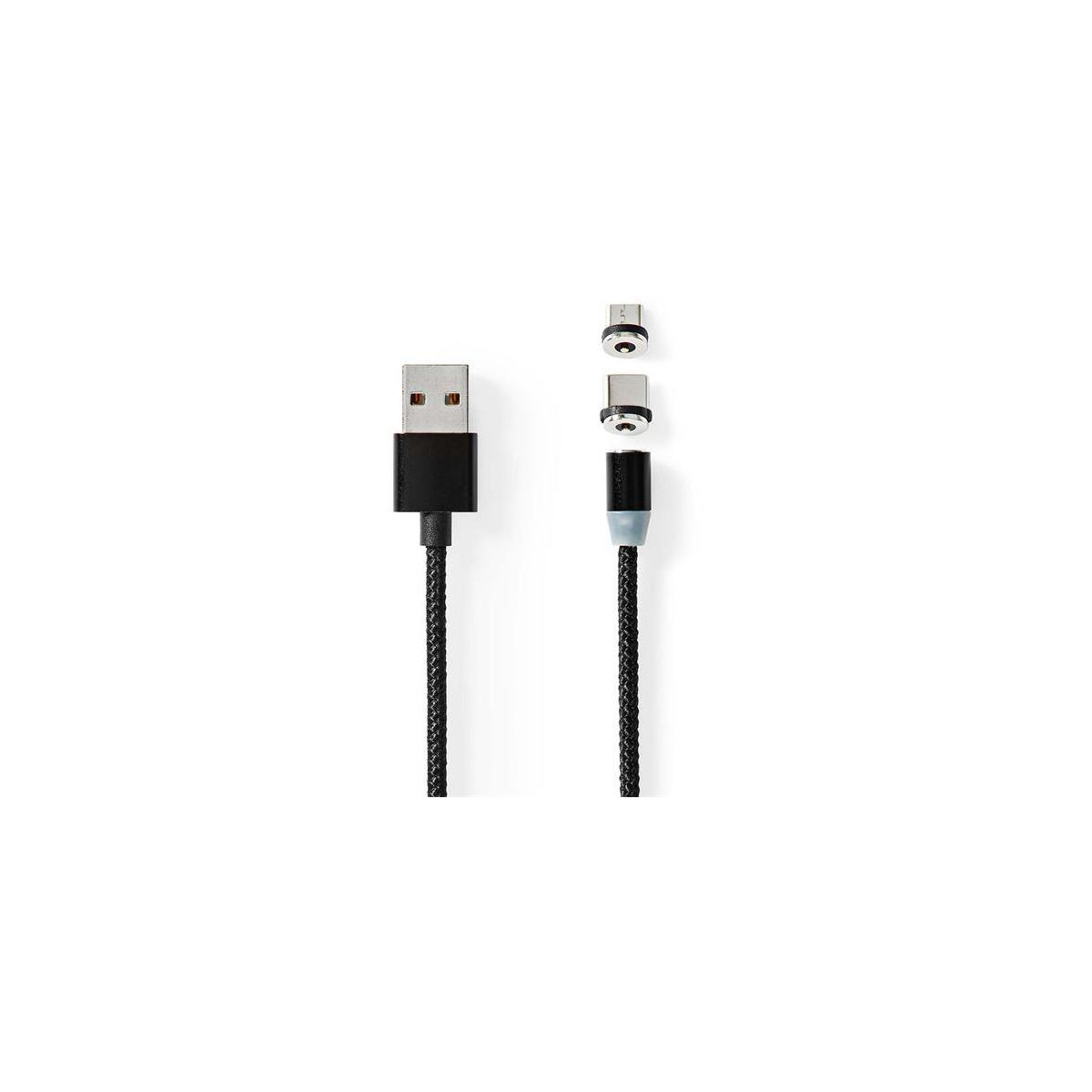 Kabel NEDIS CCGB60630BK20 USB 2v1 2m Black