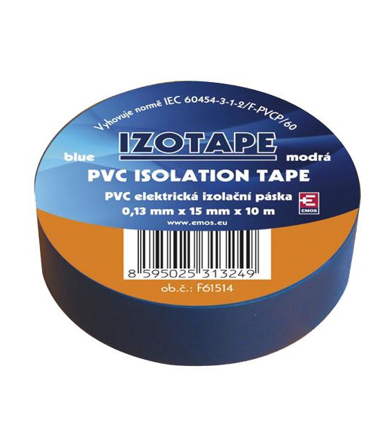 Páska izolační PVC 15/10m modrá EMOS