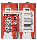 Baterie C (R14) Zn-Cl PANASONIC Red 2ks / shrink