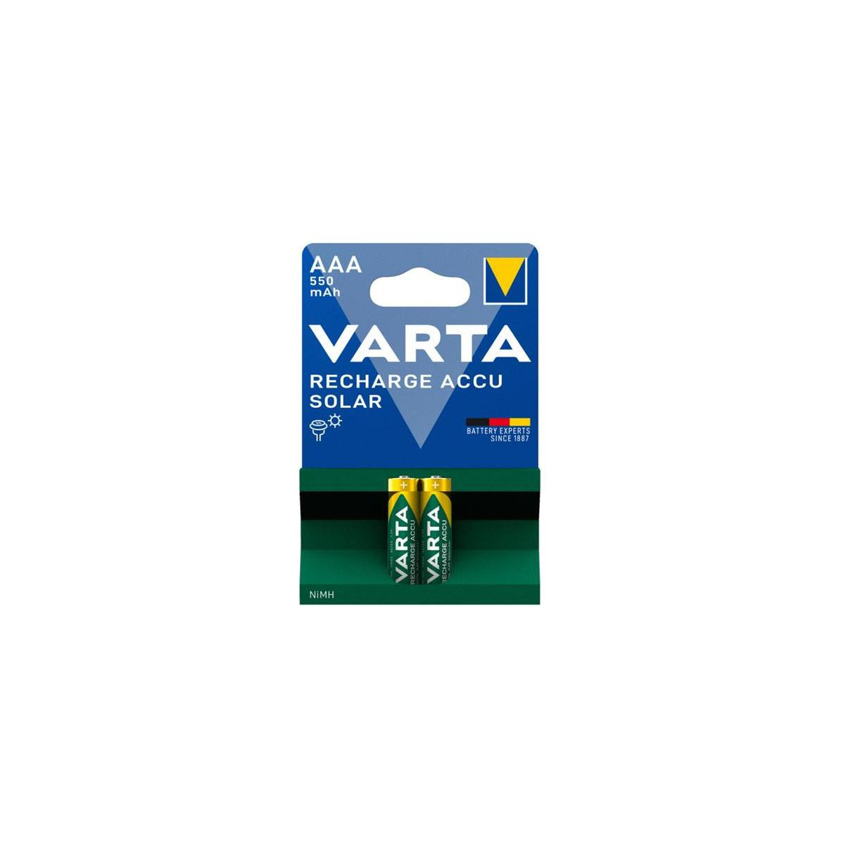 Viac oBaterie AAA nabíjecí VARTA BAT0342 Solar 2ks / blistr