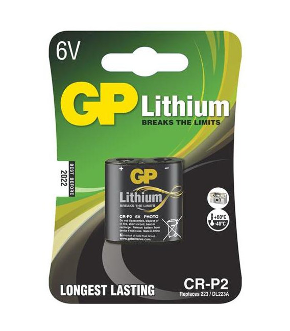Baterie CR-P2 GP lithiová (foto)