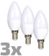 Žárovka LED E14 6W bílá teplá ECOLUX SOLIGHT WZ431-3 3ks
