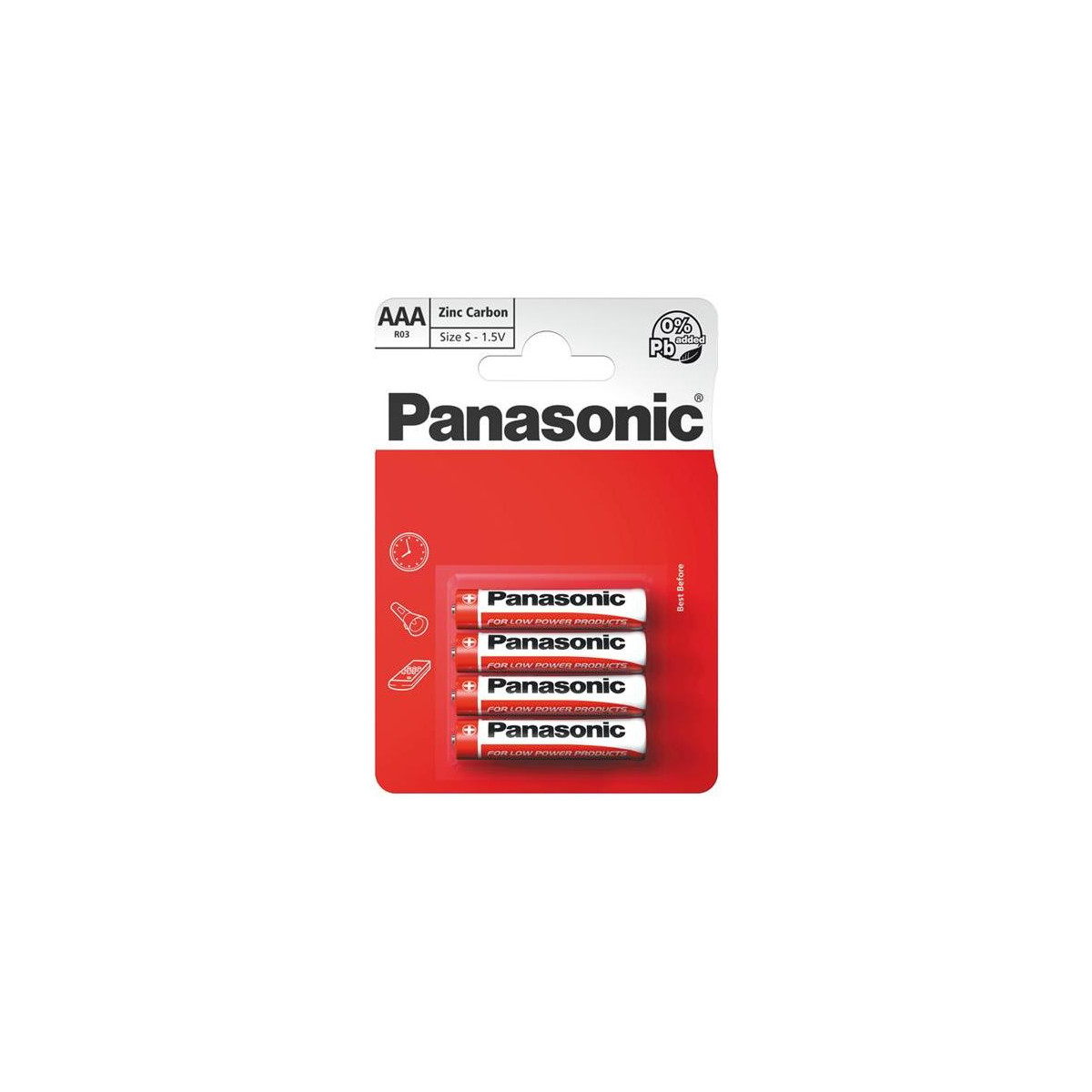More about Baterie AAA (R03) Zn-Cl PANASONIC Red 4ks / blistr
