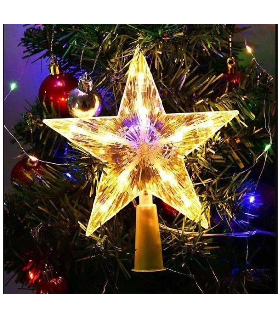 Dekorace vánoční 4L 10838 hvězda na špici stromku