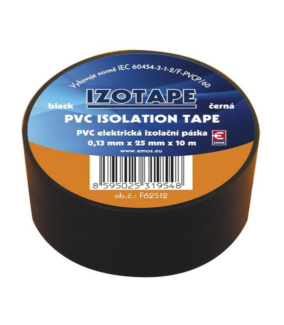 Páska izolační PVC 25/10m černá EMOS