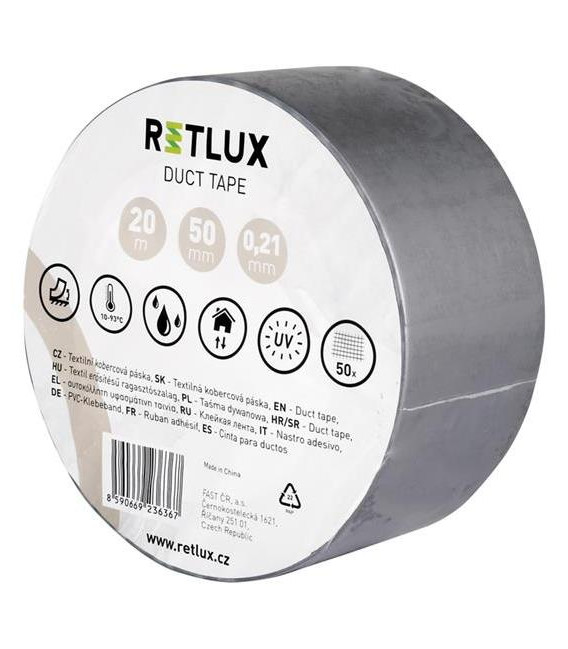 Páska kobercová 50mm x 20m RETLUX RIT DT2 Duct tape