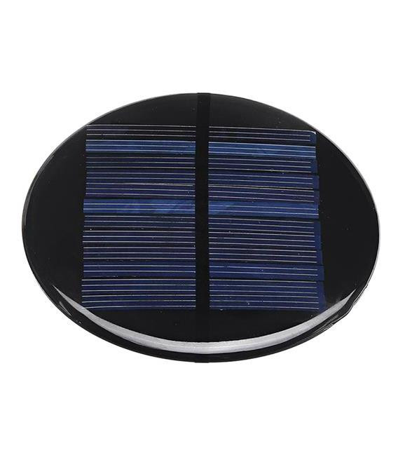 Solární panel mini 5V/110mA, polykrystalický, průměr 90mm