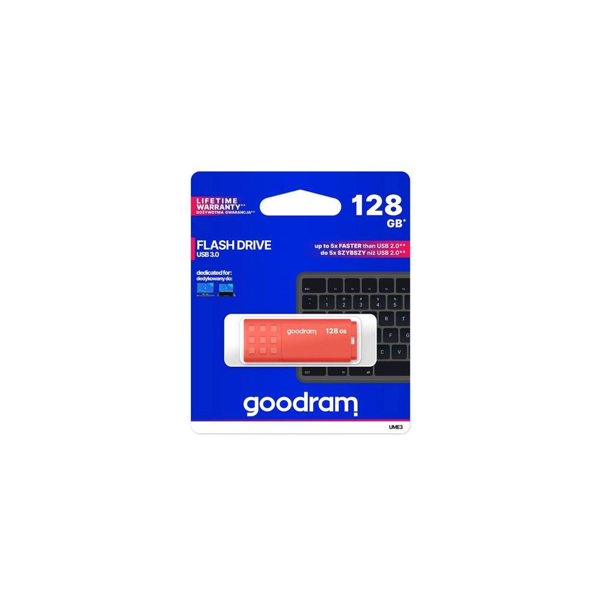 More about Flash disk GOODRAM USB 3.0 128GB bílo-oranžový