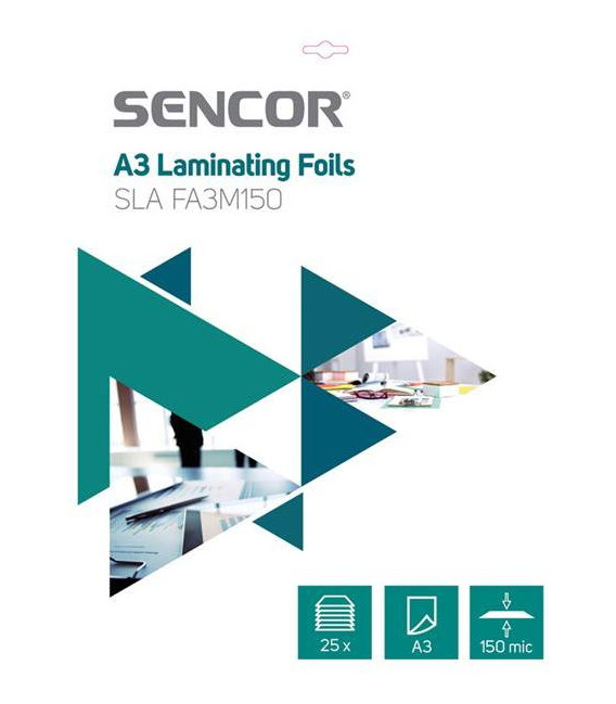Fólie laminovací SENCOR SLA FA3M150 A3 150mic 25ks