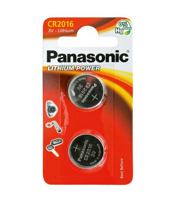 Baterie CR2016 PANASONIC lithiová 2ks / blistr