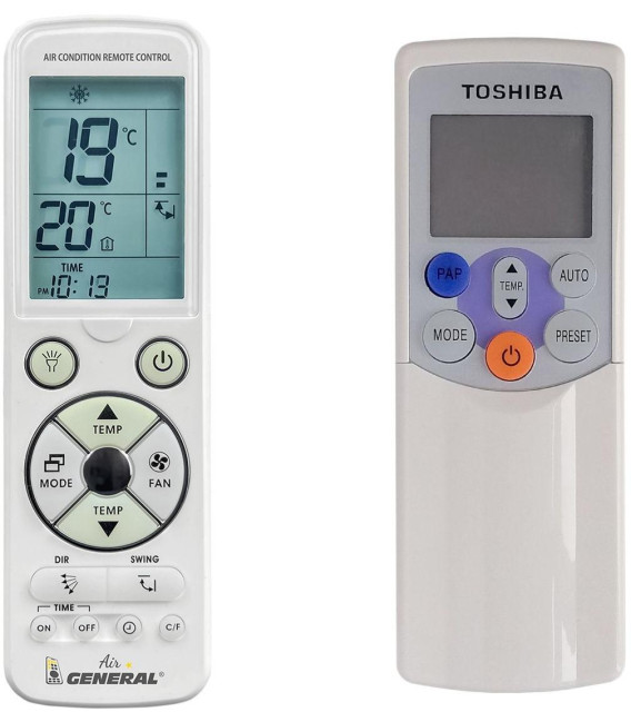 TOSHIBA WC-H01JE - náhradní dálkový ovladač kompatibilní