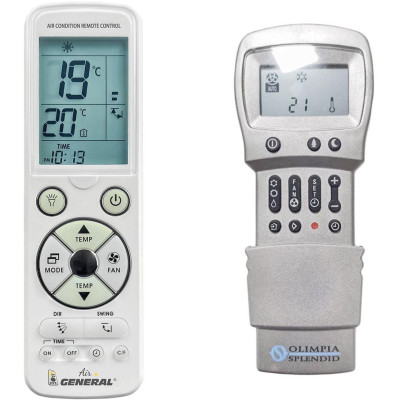 OLIMPIA SPLENDID UNICO AIR INVERTER 10 HP, UNICO AIR INVERTER 8 SF - 8 HP,  01802  - náhradní dálkový ovladač kompatibilní