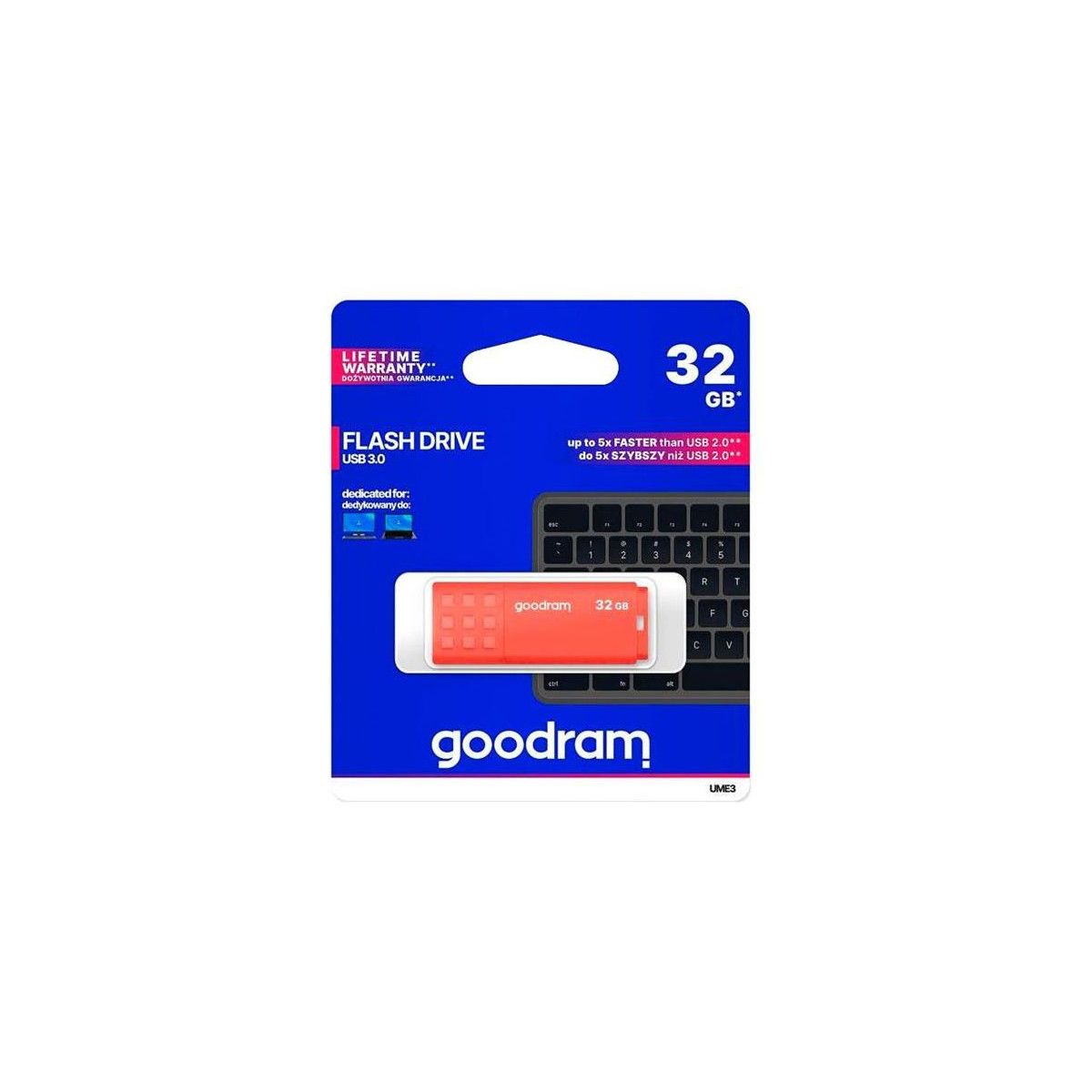 More about Flash disk GOODRAM USB 3.0 32GB bílo-oranžový