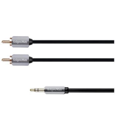 Kabel KRUGER & MATZ JACK 3.5 stereo/2xCINCH 3m KM0311
