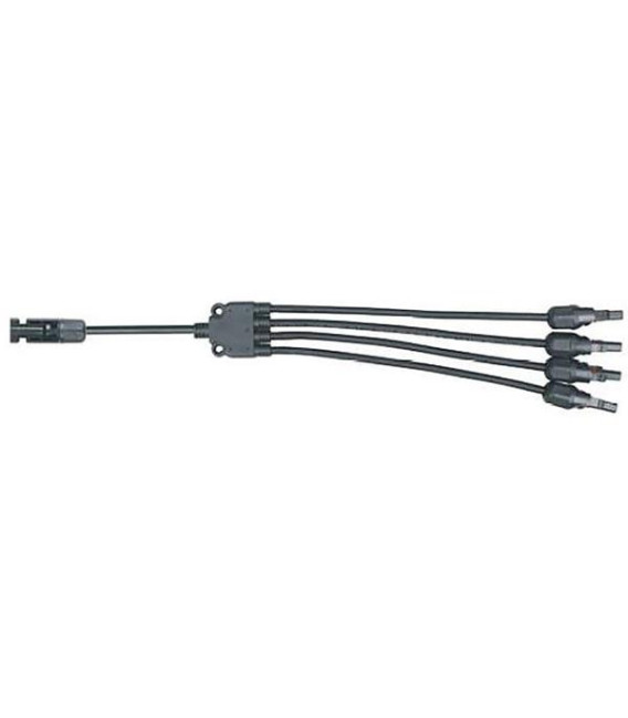 Kabel TIPA MC4 rozbočení 1x konektor/ 4x zdířka 30cm