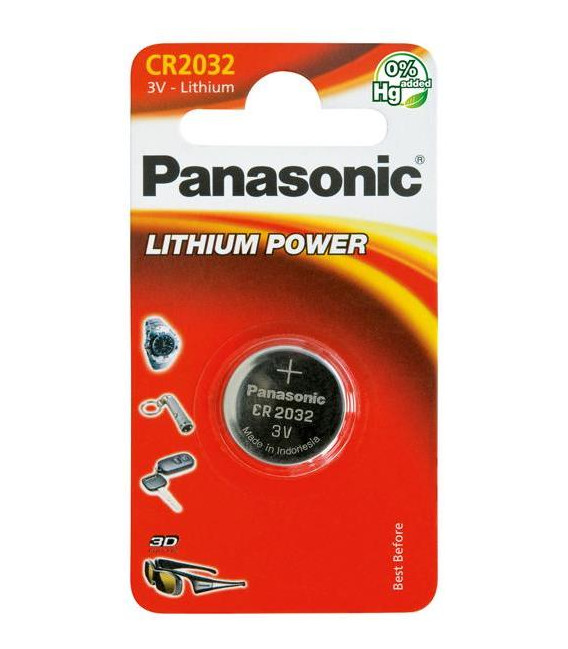 Baterie CR2032 PANASONIC lithiová 1ks / blistr