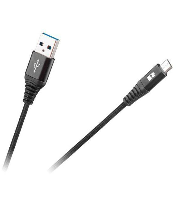 Kabel REBEL USB/Micro USB Černý 0,5m