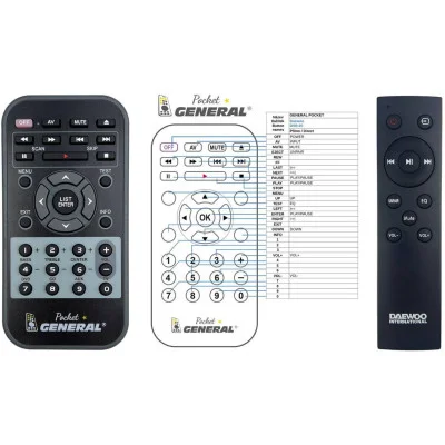 DAEWOO DSB-20, DSB-22 - 

kompatibilní značkový dálkový ovladač General kompatibilní