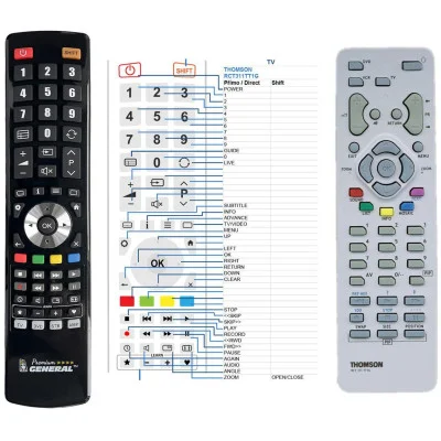 THOMSON RCT311TT1G - 

kompatibilní značkový dálkový ovladač General kompatibilní