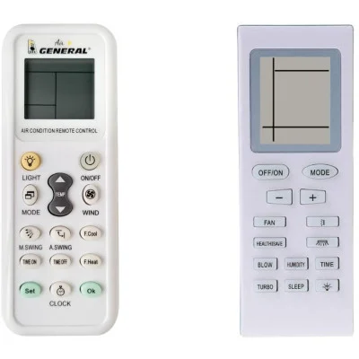SINCLAIR YB0F2, YB1B4 - 

kompatibilní značkový dálkový ovladač General pro klimatizaci kompatibilní