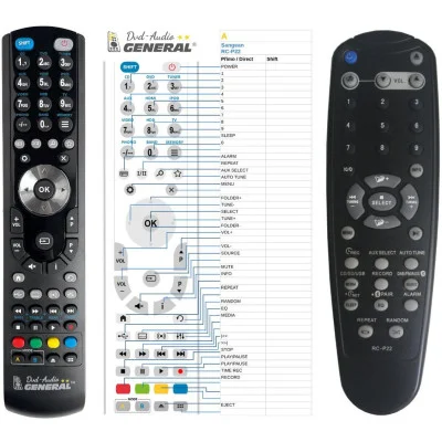 SANGEAN RC-P22 - 

kompatibilní značkový dálkový ovladač General kompatibilní