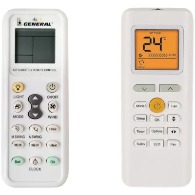 MIDEA RG70C/BGEF - 

kompatibilní značkový dálkový ovladač General pro klimatizaci kompatibilní