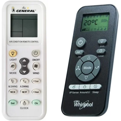 WHIRLPOOL DJ11J2-31, DG11J2-32 - 

kompatibilní značkový dálkový ovladač General pro klimatizaci kompatibilní