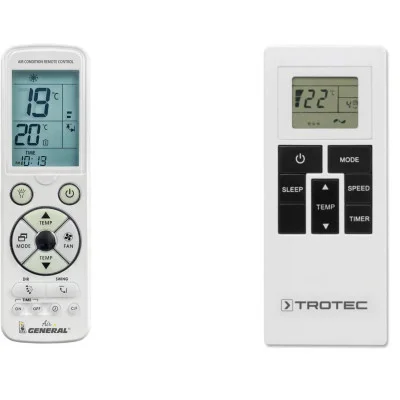 TROTEC PAC 4700 X - 
luxusní podsvícený
dálkový ovladač pro klimatizaci kompatibilní