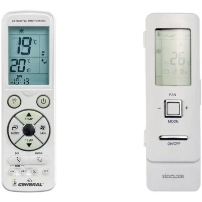 SINCLAIR MV-H18BIS/B, MV-H13BIS/B, MV-H24BIS - 
luxusní podsvícený
dálkový ovladač pro klimatizaci kompatibilní