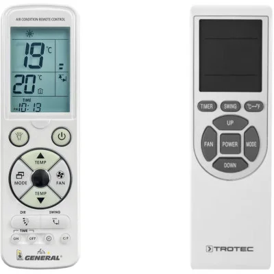 TROTEC PAC 3500 E - 
luxusní podsvícený
dálkový ovladač pro klimatizaci kompatibilní