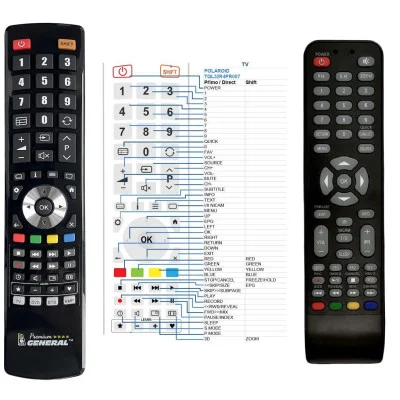 POLAROID TQL32R4PR007, TQL32HDPR001 - 

kompatibilní značkový dálkový ovladač General kompatibilní