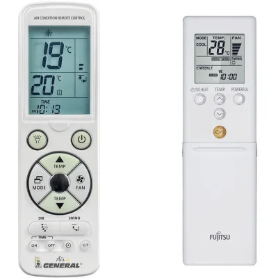 FUJITSU RSG07LUCA, RSG09LUCA, RSG12LUCA, ROG24, AGHG124LVCA - 
luxusní podsvícený
dálkový ovladač pro klimatizaci kompatibilní