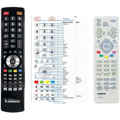 THOMSON RCT311TU1G - 

kompatibilní značkový dálkový ovladač General kompatibilní