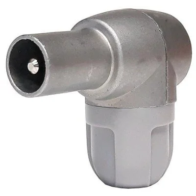 Konektor anténny uhlový kovový - samec