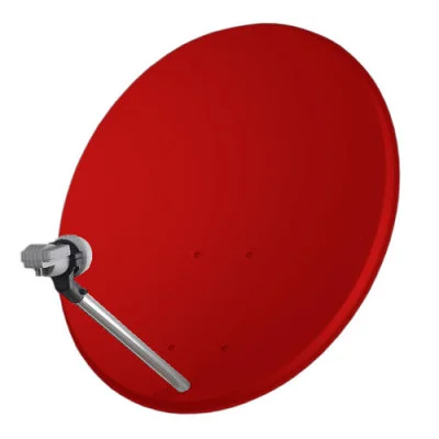 OP 80 Fe MASCOM satelitní parabola – červená, bez potisku