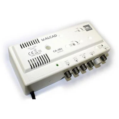 Anténní zesilovač ALCAD CA-361, 1xUHF+1xFM/VHF BII