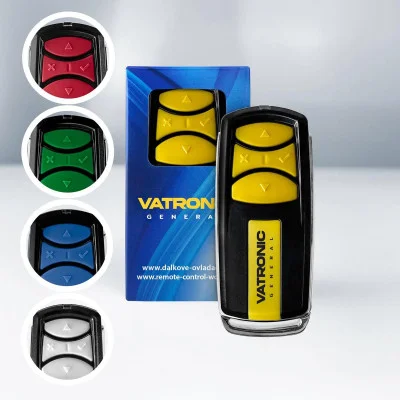 General VATRONIC univerzální RÁDIOVÝ dálkový ovladač FIXNÍ i PLOVOUCÍ kódy 280-870 MHz