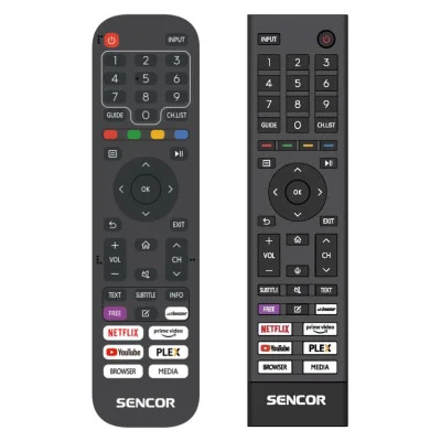 Originální dálkové ovladání SENCOR SLE43US700TCSB, SLE55MUS700TCSB, SLE65MUS700TCSB