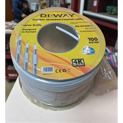Koaxiální Kabel DI-WAY RG-6U/64FD / 100m / 6,7 Mm