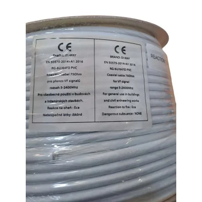 Koaxiální Kabel DI-WAY RG-6U/64FD / 100m / 6,7 Mm