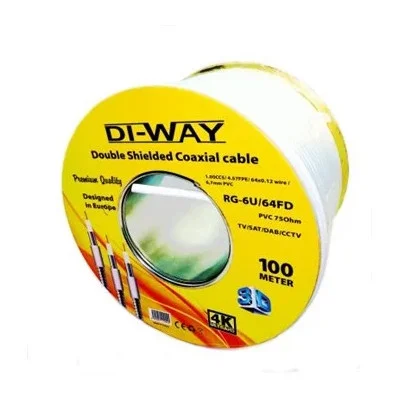 Koaxiální Kabel DI-WAY RG-6U/64FD / 100m / 6,7 Mm
