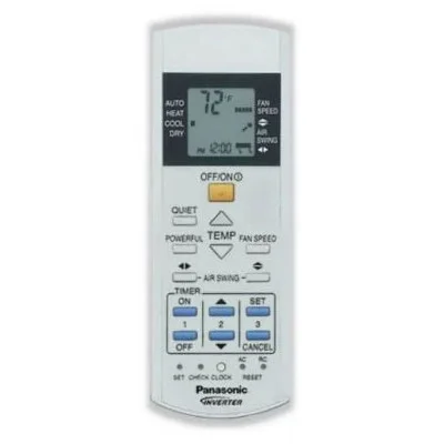 General PANASONIC CU-RE9RKE, CU-RE12RKE, CU-RE15RKE, CU-2E15PBE, CU-2E18PBE, CU-3E18PBE - 

náhradní dálkový ovladač pro klimati