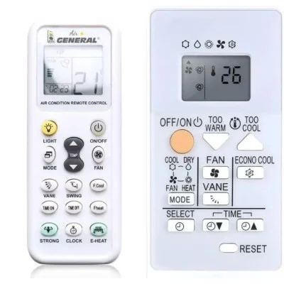 General MITSUBISHI RH18A, MSZ-AL25VKG, MSZ-HR25VF, MSZ-HR35VF, MSZ-HR42VF, MSZ-HR50VF - 

náhradní dálkový ovladač pro klimatiza