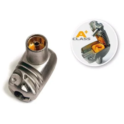 Konektor anténní úhlový PROFI kovový - samice PRO