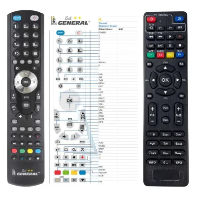 General TIVUSAT DIGIQUEST CLASSIC Q20 - \n\nnáhradní dálkový ovladač