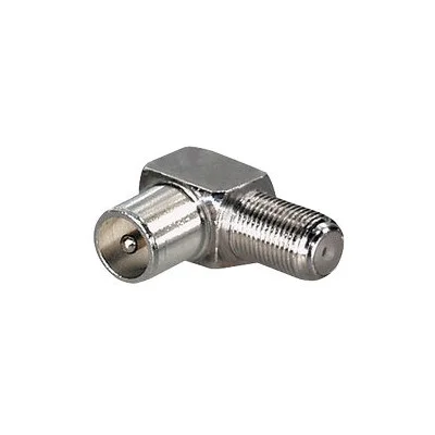 Redukce F zásuvka - TV vidlice úhlová