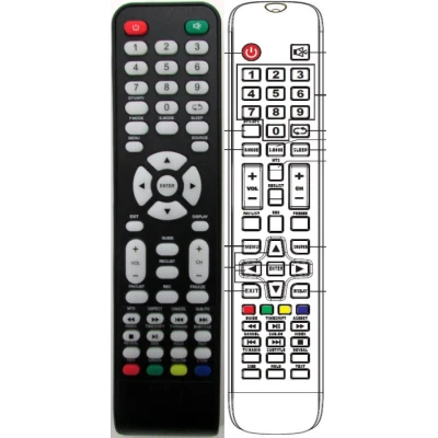 Neoriginální dálkový ovladač - ORAVA LT-827 LED E93B