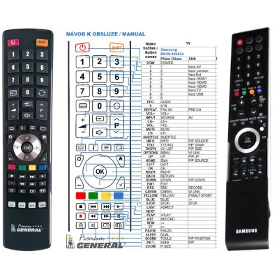 General SAMSUNG BN59-00500A - \n\nnáhradní dálkový ovladač
