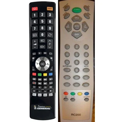 General SWISSTEC RC200 - \n\nnáhradní dálkový ovladač